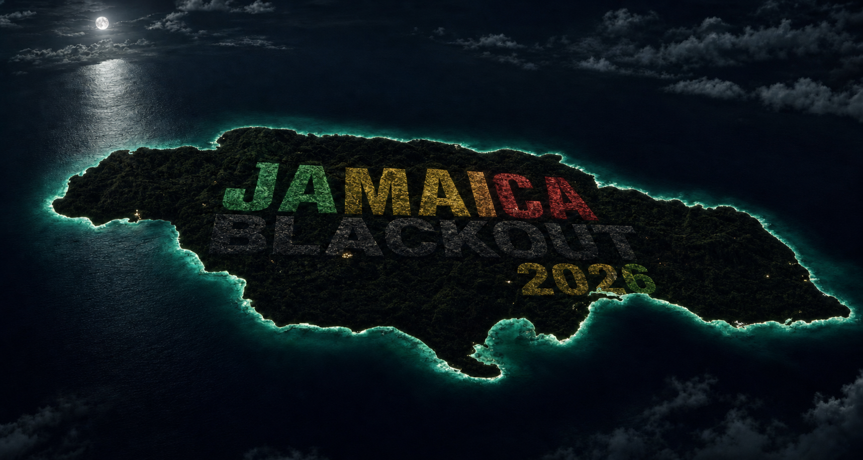 Jamaica island aerial view